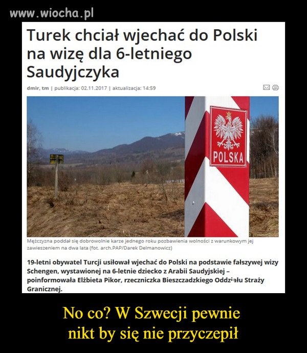 Może liczył na poprawność polityczną