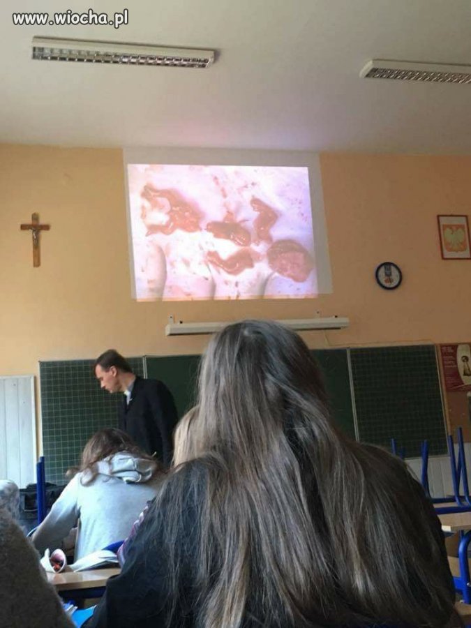 Lekcja religii w polskiej szkole...