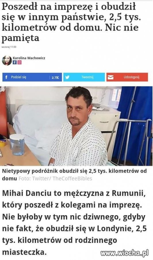 A my narzekamy że głowa boli na drugi dzień