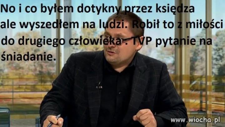 Przez doope ten ksiądz