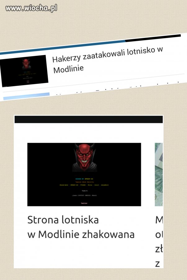 Jak zwykle tępy nagłówek Interia góra