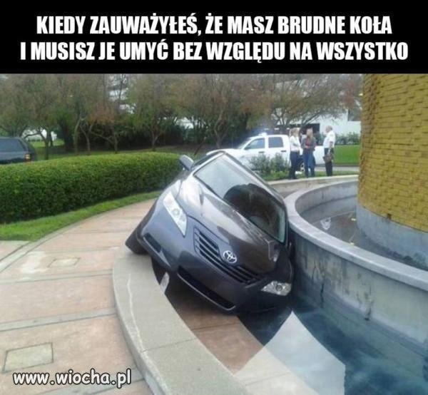 Trzeba umyć koła