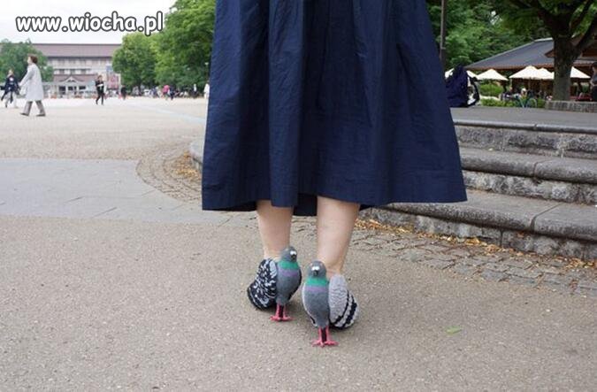 Buty ekologiczne "gołębi puch"