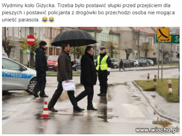 I tak że go nie niosą w lektyce...