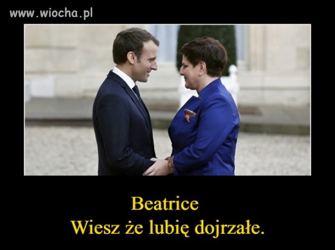 Beata z wizytą u Macrona