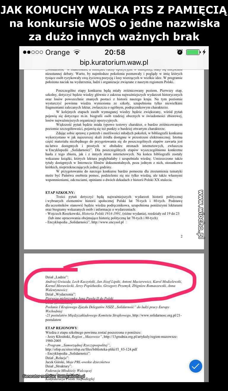 JAK KOMUCHY WALKA PIS Z PAMIĘCIĄ