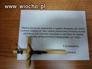 Student sie wypowiedział