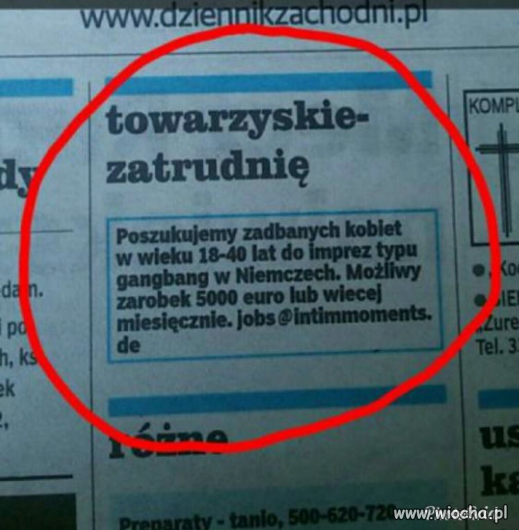 Podobno żadna praca nie hańbi