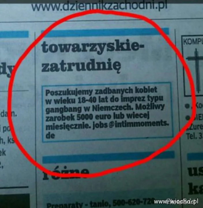 Podobno żadna praca nie hańbi