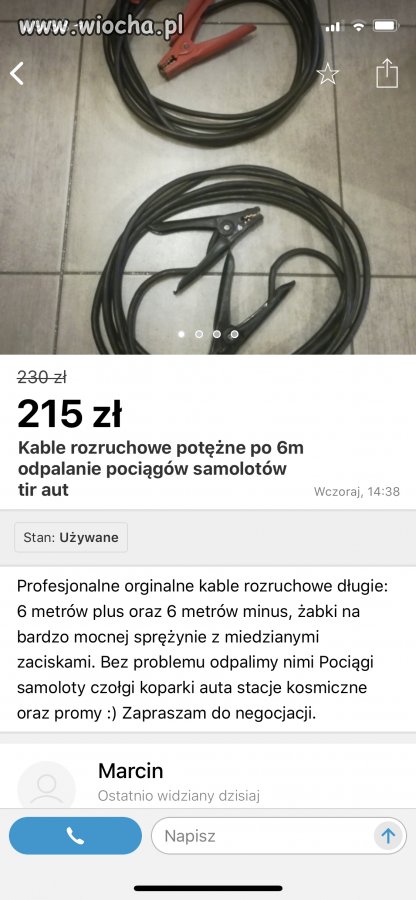 A Ty do czego używasz kabli rozruchowych? 