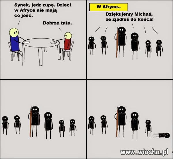 Zjadanie całego obiadu
