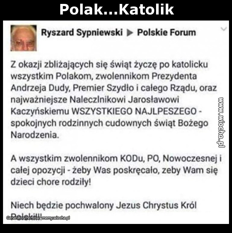 Polak...Katolik