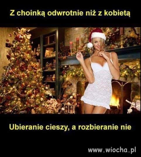Choinka vs kobieta