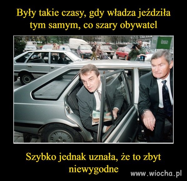 Podjeżdzali polonezem a potem za rogiem przesiadali się
