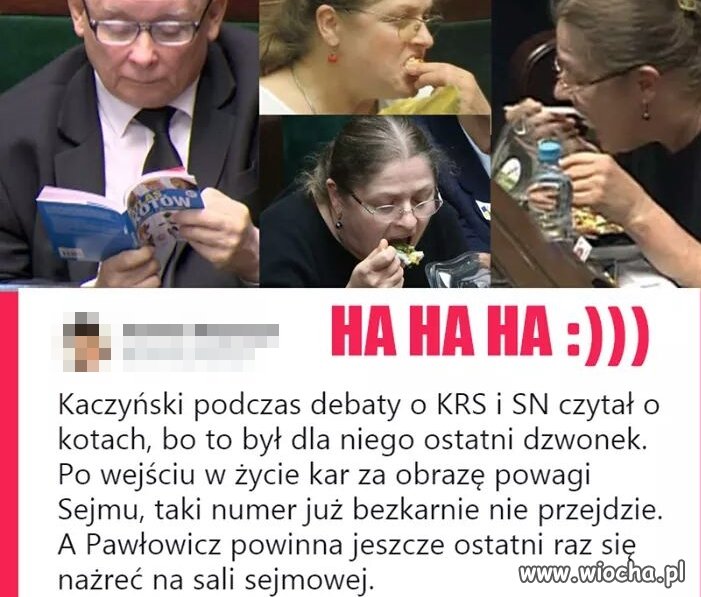 Będzie problem...ta non stop żre