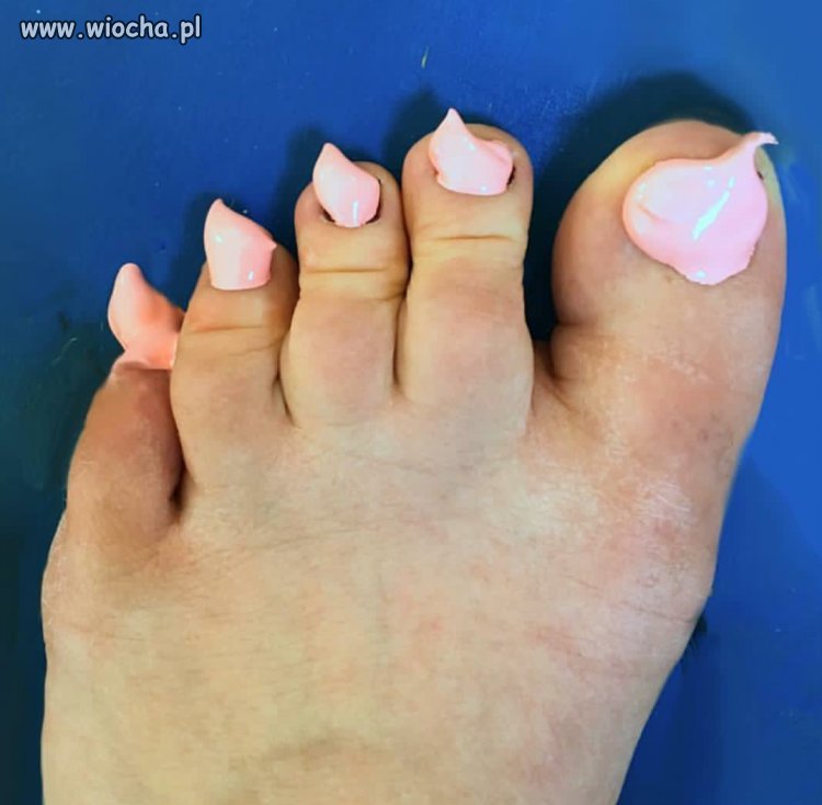 Grażynka po pedicure 