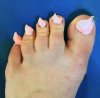 Grażynka po pedicure 