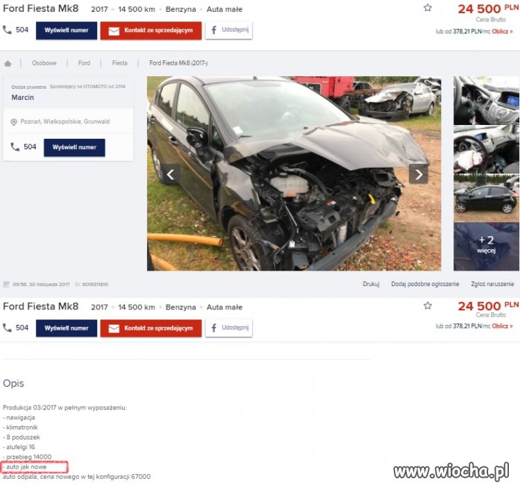 Auto jak nowe