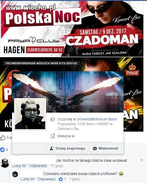Komentarz na fb 