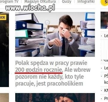 Taki pracoholizm to ja rozumiem