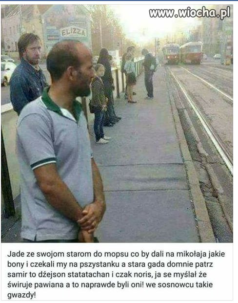 To nieprawda,że Chuck czeka na tramwaj!
