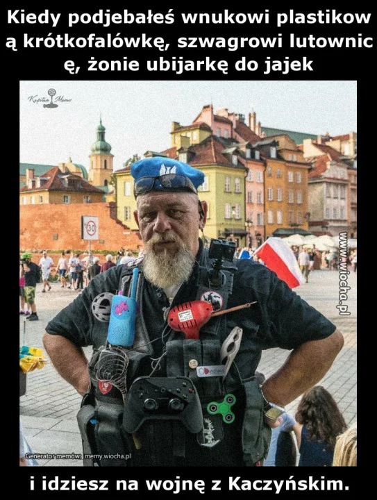 Kiedy podje*ałeś wnukowi plastikową krótkofalówkę,