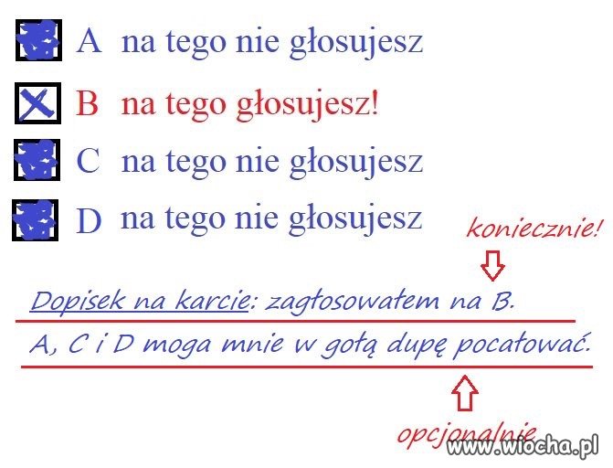 Takie będą możliwe walki na kartach do głosowania 