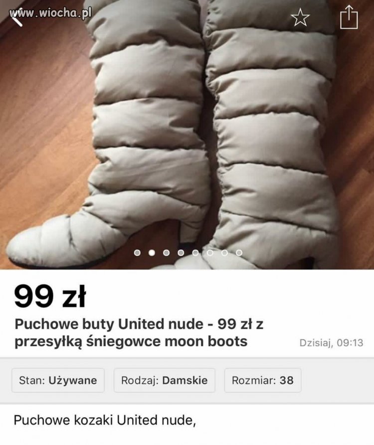Okazja Grażyna sprzedaje śniegowce
