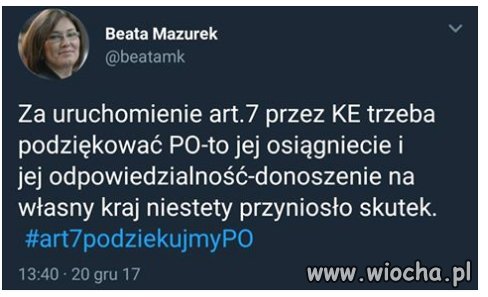 A czemu nie mówią,że to