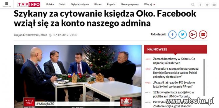 Propaganda telewizji rządowej znika z portalu Facebook