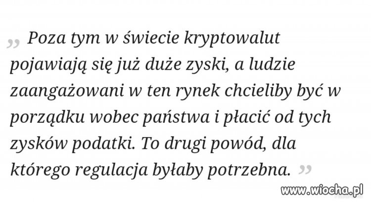 Wojciech Murdzek, poseł o kryptowalutach