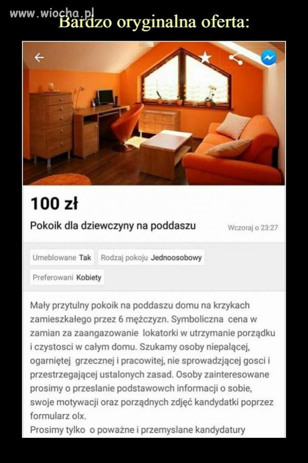 Pokoik na poddaszu