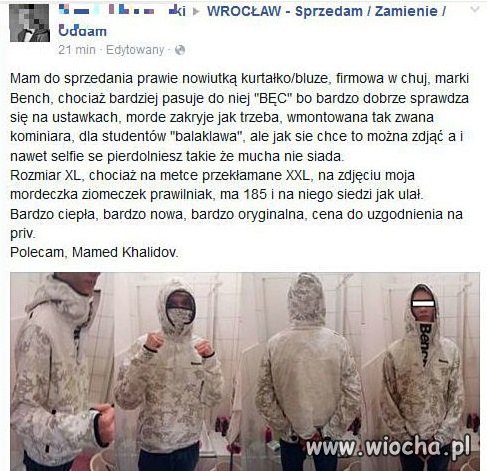 Kurteczka firmy BĘC.
