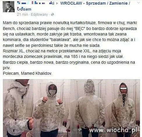 Kurteczka firmy BĘC.