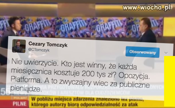 Kto jest winny, że każda miesięcznica kosztuje 200tys?