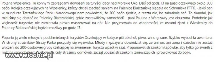 Wiocha w Tatrach