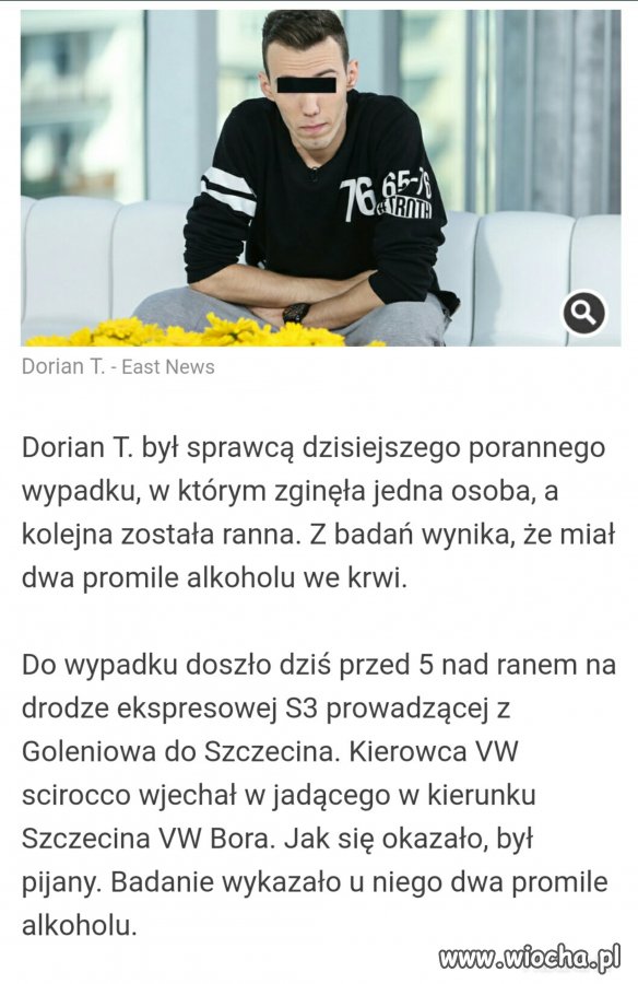 Dorian Kamil Tomasiak a nie żaden Dorian T.