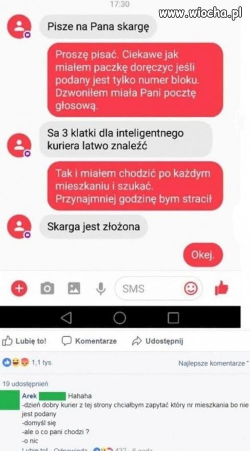 Niedomyślny pan kurier
