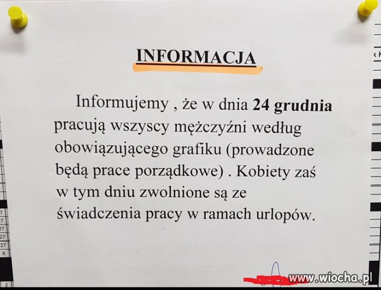 Nie tylko sklepy pracuja w wigilijną niedzielę