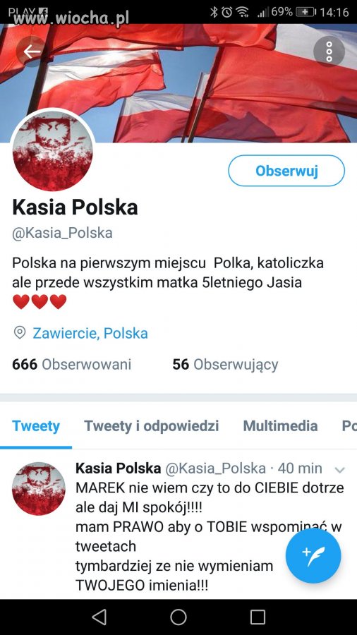 Typowa miłośniczka słusznej i jedynej partii.