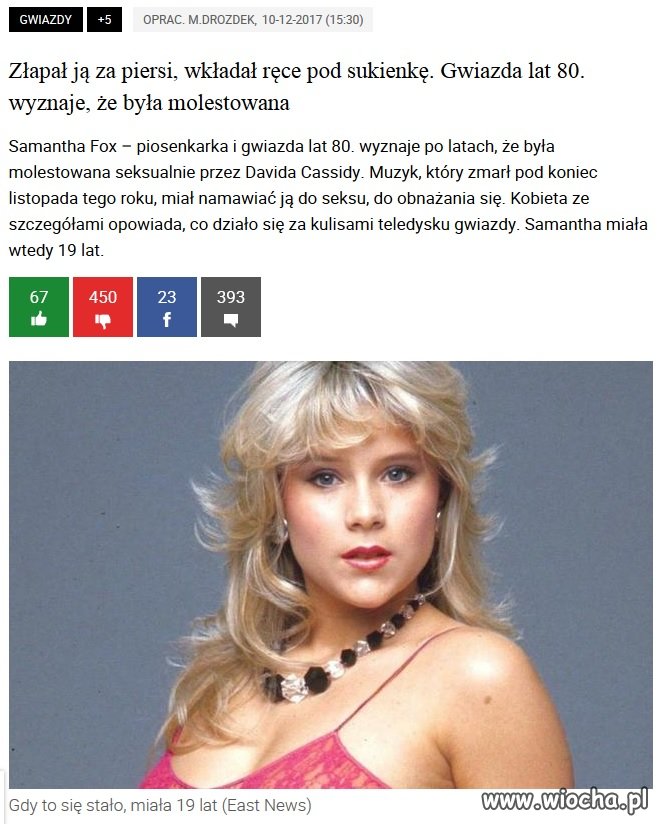 Kolejna rzekomo molestowana