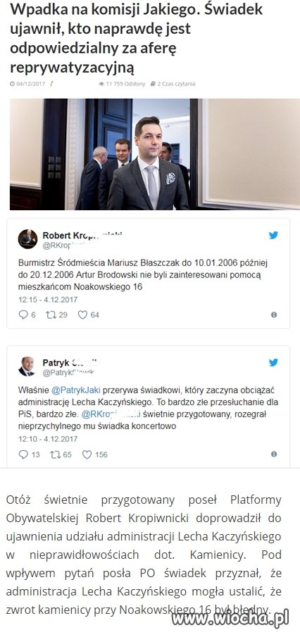 śmierdzi polityczną
