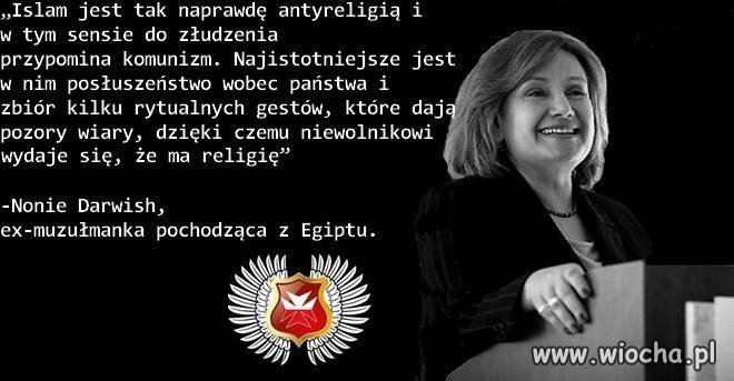 Moja tolerancja kończy się tam, gdzie zaczyna się islam