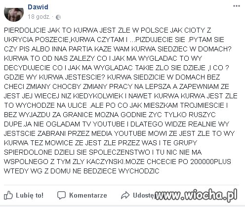 Wiocha na Facebooku