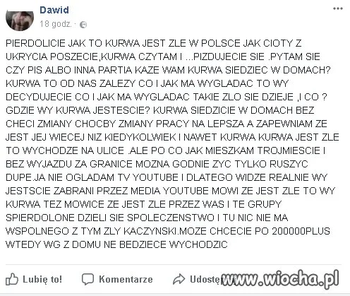 Wiocha na Facebooku