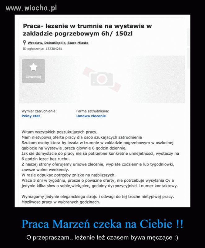 Praca marzeń