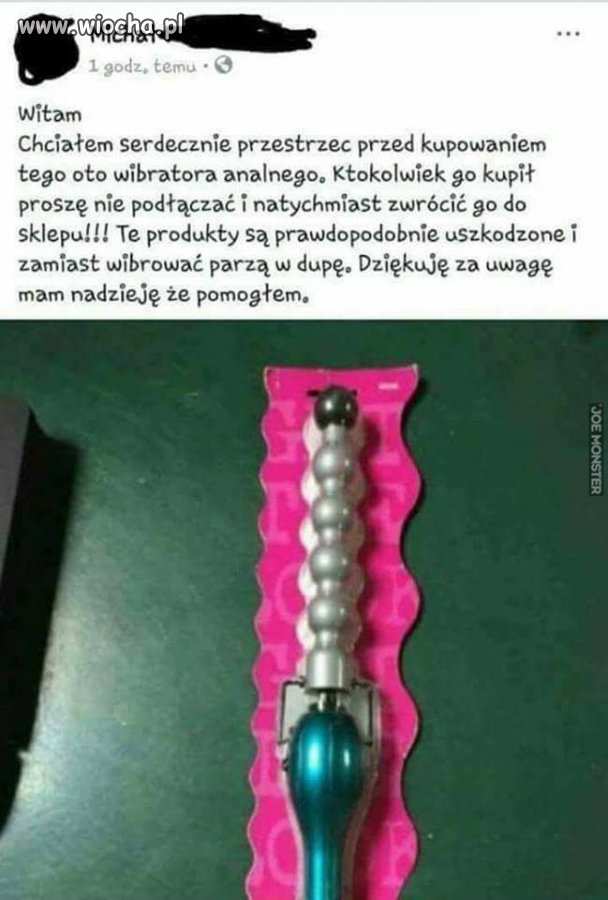 Dobrze że są porządni ludzie co ostrzegą 
