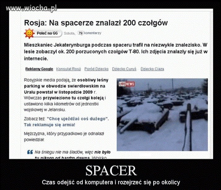 Typowy spacer w Rosji