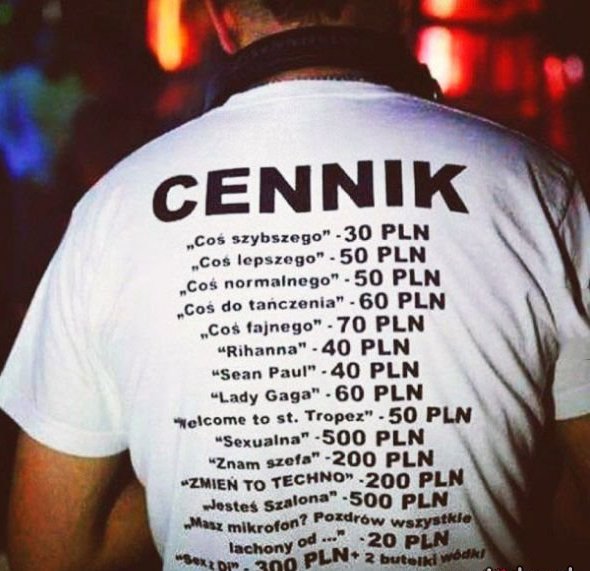Cennik D`J