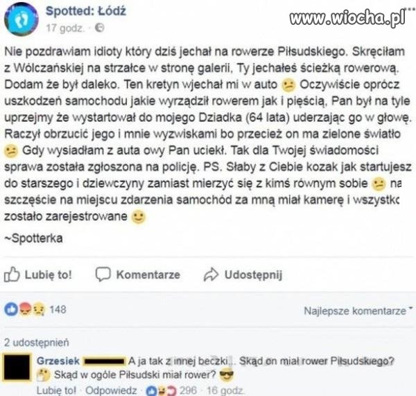 Wypadek rowerowy
